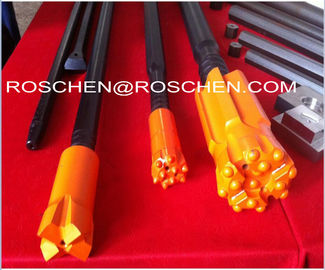 R38 T38 T45 T51 Standard Type rock drill rods , Tungsten Carbide steel drill pipe